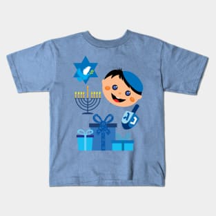 Cute Happy Hanukkah Kids T-Shirt